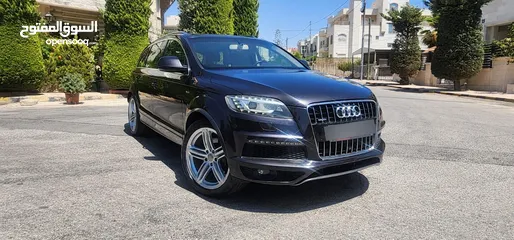  1 كاش أو اقساط من المالك AUDI Q7 2013 SLINE ممشى قليل 3.0cc سوبر تشارج فل كامل أعلى صنف فحص كامل