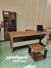  25 مكتب مدير قياس 180سم +جانبية +طاولة هديه مع كل مكتب لامينيت  اثاث مكتبي