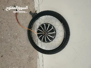  2 دراجة كهربائية: محرك مستعمل + بطارية + كونترولير