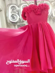  1 فستان سهرة لون فوشي للصبايا  للبيع ملبوس مرة واحدة فقط بحالة ممتازة مناسب للحفلات و المناسبات