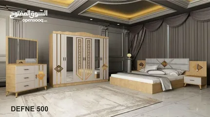 3 غرف نوم تركي 7 قطع شامل تركيب ودوشق الطبي مجاني