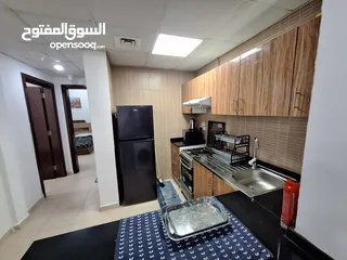  14 لايجار الشهري شقة مفروشة غرفتين وصالة في عجمان منطقة النعيمية أبراج السيتي تاور
