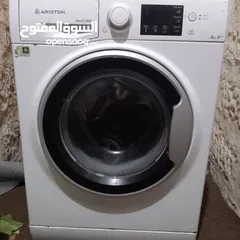  1 غسالة اريستون 8كيلو لون. ابيض