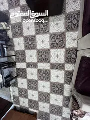  2 اثاث مستعمل طقم كنابايات/ برداي +بحرة / سجادة / طاولة