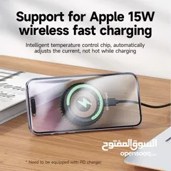 9 Hoco CW57 Air-Cooled 15w شاحن و قطعة تبريد لجميع اجهزة الايفون شجن لاسلكي و تبريد هوائي للايفونات