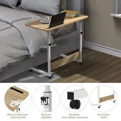  4 مكتب طلابي عملي ومتنقل بترتيب عصري!  سطح واسع بيساع لابتوب + كتب + أدوات مدرسية  عجلات قوية