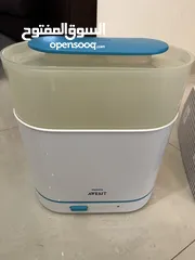  5 سرير بيبي محمول للبنات غير مستعمل مع معقم رضاعات philips