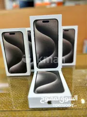  19 iPhone 15 pro max ( 256GB)  جديد كفالة شرق اوسط كفالة إي سستم  كفالة سمارت باي كفالة 365