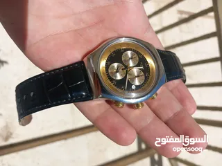  9 Swatch Irony Gold and Black  بسعر مميز جدا شبه وكالة