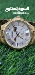  5 Vintage Orient Japan made double calendar Automatic 21 jewel watch for Men Preowned
