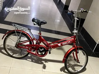  2 Original Rally Bycycle for 10 to 15 years old children like new. Used once for Aed 220. 00. FOLDABLE