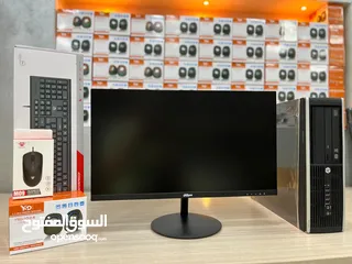  5 أجهزة كمبيوتر كامله بحالة الوكالة i5 مع شاشة جديده