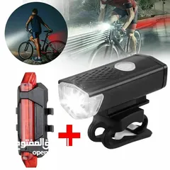  1 Ensemble d'éclairage LED aste USB pour vélo, lampe de poche pour vélo de route VTT, lampe de sauna a