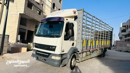  8 داف شصي طويل  2013  55-220 لون ابيض عاجي متوفر للبيع بسعر ممتاز  Daf Lf 55-220 شاحنه بوزن فارغ 8600