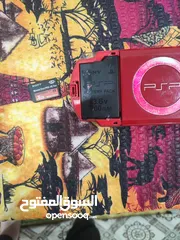  2 جهاز psp لون احمد مميز موديل 3000 شاحنه اصليه موجوده بطاريه اصليه 7 ساعات تنطي وجهاز ممهكر