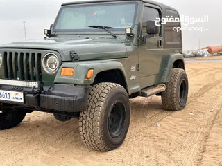  6 jeep wrangler GCC 2006 clean جيب خليجي نظيف  جدا ممشى قليل . سعر قابل للتفاوض