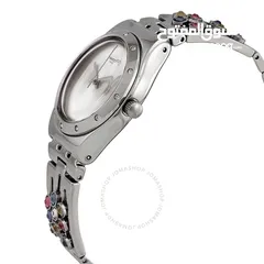  4 ساعة SWATCH  SPARKLANCE STANLESS STEEL ولا شخط وجديدة بورقتها لم تلبس بعد (تم تنزيل السعر!!)