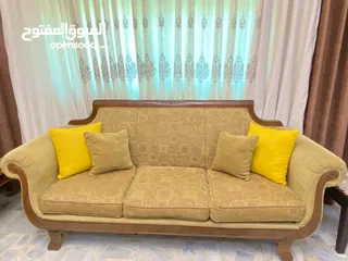  3 طقم كنب مورس خشب زان للبيع