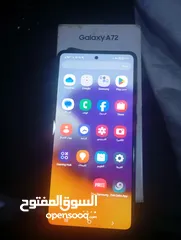  1 تلفون اي 72 سامسونج  تلفون في نقره خفيفه مو مئثره