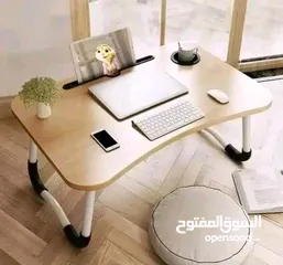  9 طاولة شغل ودراسة ولابتوب واكل ،خشب طوي