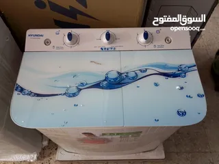  2 غسالة هيونداي حوضين