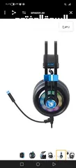  10 سماعة رأس/سماعة - Armor USB Gaming Headset Realtek Gaming Audio خفيفة الوزن RGB إضاءة إلغاء الضوضاء