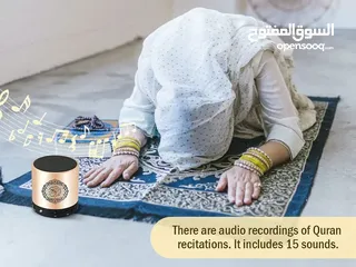  4 سماعات القرأن الكريم مع ريموت راح تستمتع بالتلاوة بصوت نقي، ولساعات طويلة.مزودة بـ 15 لغة مختلفة،