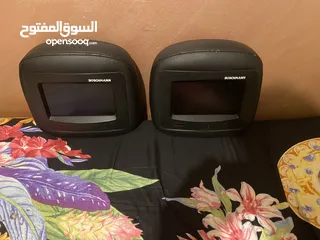  3 شاشة ركاي جلد اسود