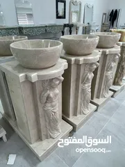  6 مغاسل جدید /الحجر  Bathroom vanity  /stone vanity’s