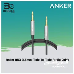  1 ANKER AUX 3.5 MALE TO MALE AUDIO CABLE /// افضل سعر بالمملكة