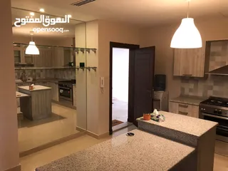  9 شقة ارضية مفروشة للايجار غرفتين نوم مع حديقة في عبدون