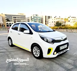  1 كيا بيكانتو 2018 GT LINE فل بصمة  عداد ( 44 ) ألف كيلو