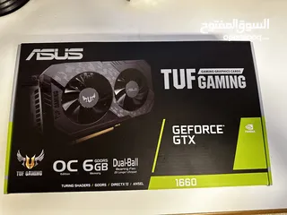  2 GTX 1660 ASUS TUF GAMING  كرت شاشة