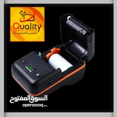  16 طابعات فواتير حراريه وليبل وستيكرات بلوتوث +USB محموله  حجم 80ملم وحجم 58ملم نظامTSC دقه في الطباعه
