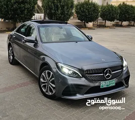  5 مرسيدس c300 موديل 2018 بحالة ممتازة