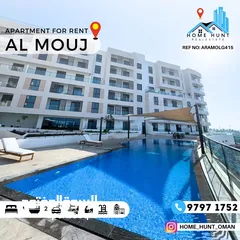  1 AL MOUJ NEW HIGH QUALITY 1BHK FURNISHED SEA VIEW FOR RENT