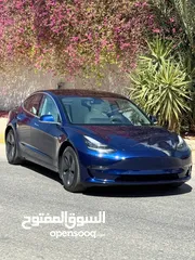  15 Tesla Model 3 Standerd Plus 2020 تيسلا موديل 3 2020 لون كحلي وداخلي ابيض فحص 4 جيد