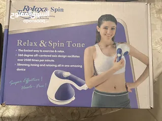  2 RELAX & SPIN TONE SLIMMING TONING & RELAXING BODY MASSAGER