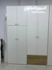  7 غرفة نوم خشبي راقية مميزة بوجود خزانة عشر دفات 6+2