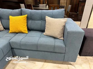  1 طقم كنب full modern كوالتي عالي    مصنوع من أجود أنواع خشب السويد  ، اسفنج ضغط عالي ، قماش شا