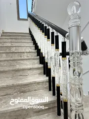  14 درابزينات المنيوم واستانلس مع ضمان 25سنة