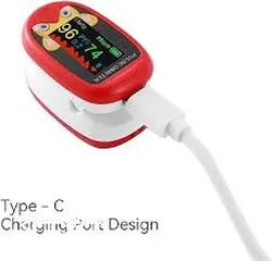  13 جهاز قياس نسبة الاكسجين في الدم للاطفال Oximeter اطفال يعمل بالشحن