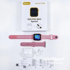  2 Smart Watch W26 noir et rose