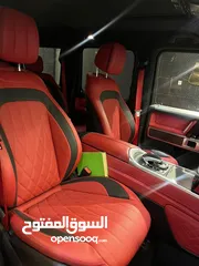  5 Mercedes G500   Model 2022  2500 km Kit G63 original  فرش احمر  رخصة سنة مرور النزهه استيراد  البي