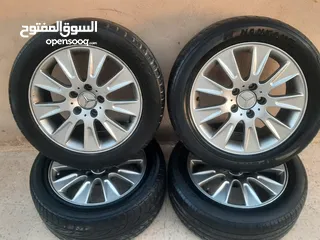  6 جنط مرسيدس مقاس 16 مع كوشوك