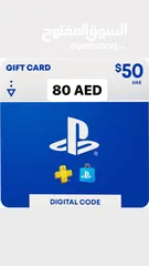  1 Ps store 50$ 80AED