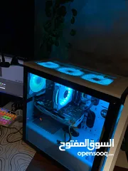  24 كمبيوتر ألعاب مكتبي – i5 / كرت GTX1060 6GB / رام 16GB / تخزين SSD+HDD / كيس CORSAIR RGB