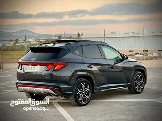  7 هونداي توسان N-Line /2022 فل الفل فتحة سقف بانوراما  2x4 ///240Hp   ( Haybrid) 1600cc