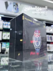  4 Huawei GT5 (blue 46mm) ساعة هواوي جيتي 5 باللون الازرق المميز جدا (شصي سلفر / كستك ازرق ) جديدة