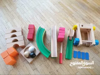 1 لعية بناء خشبية